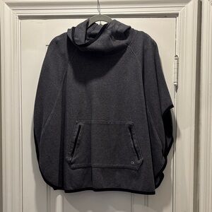 GAP Gray Hooded Cape Jacket